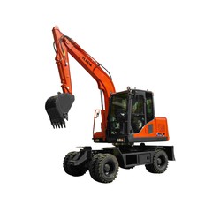 Gravemaskin på hjul